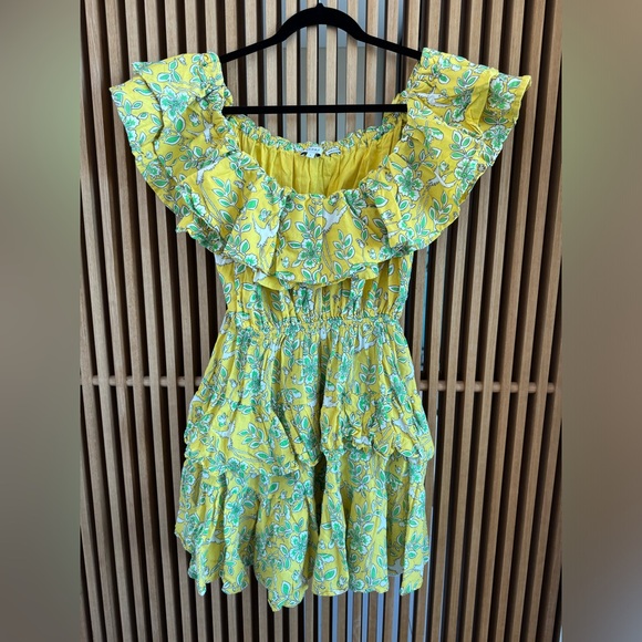 Rhode Yellow Floral Dress - Picture 2 of 2